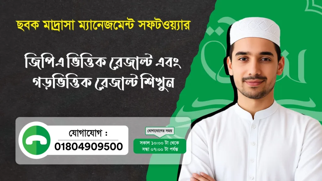 ছবক মাদ্রাসা সফটওয়্যার - জিপিএ ভিত্তিক রেজাল্ট এবং গড়ভিত্তিক রেজাল্ট শিখুন